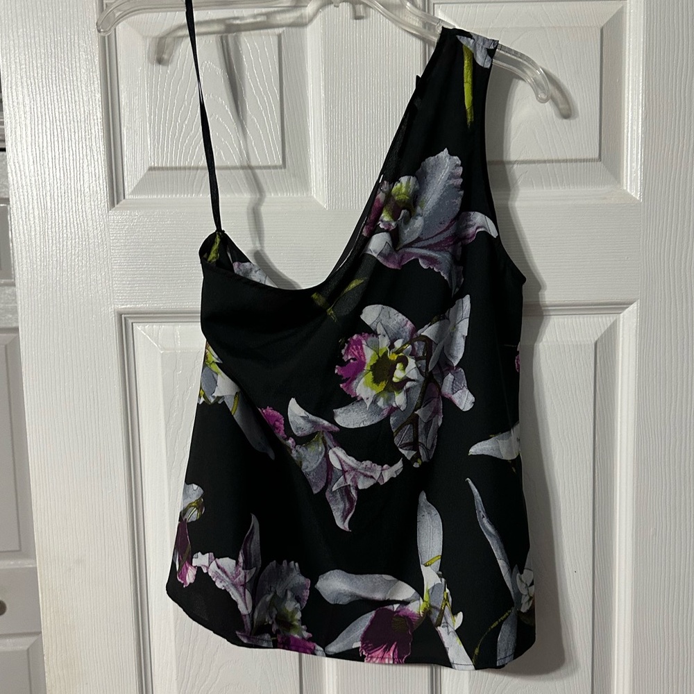 NWT New York and Company 7th Avenue Design Studio One Shoulder Blouse